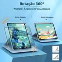 Samsung Galaxy S12 S11 S10 S9 S8 S7 FE A9 A11 plus 360 graus Capa Rotativa Para Tablet Com Suporte - NONE - foto 4
