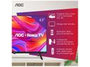 Smart TV AOC 43 polegadas Full HD Com Roku TV 43S5155/78G Bivolt Dolby Audio 60Hz - foto 3