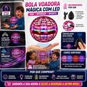 Spinner Voador Led Flynova Pro Bola Esfera Mini Drone Rosa - foto 2