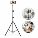 Tripé Profissional 2.1m Suporte Telescópico Para Celular Câmera Multifuncional - foto 1
