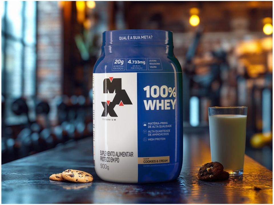 100% Whey Protein Concentrado Max Titanium 900g - 2