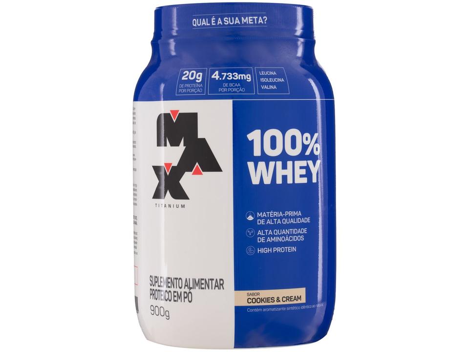 100% Whey Protein Concentrado Max Titanium 900g - 3