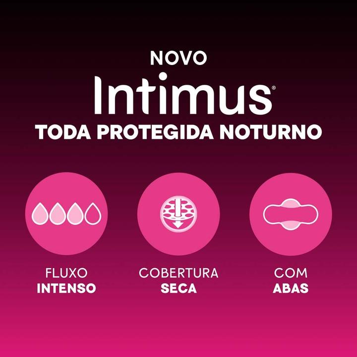Absorvente Noturno Intimus Toda Protegida Textura Seca com Abas 45 unidades - 4