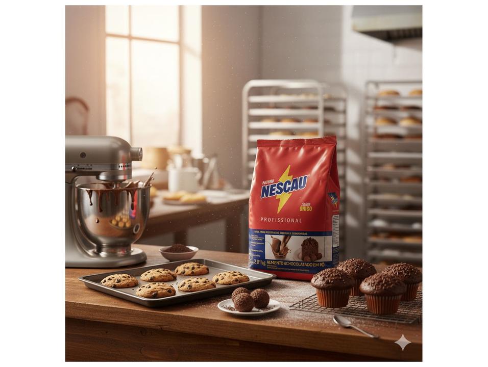 Achocolatado em Pó Convencional Nestlé Actigen-E Chocolate Clássico 2,01kg - 3