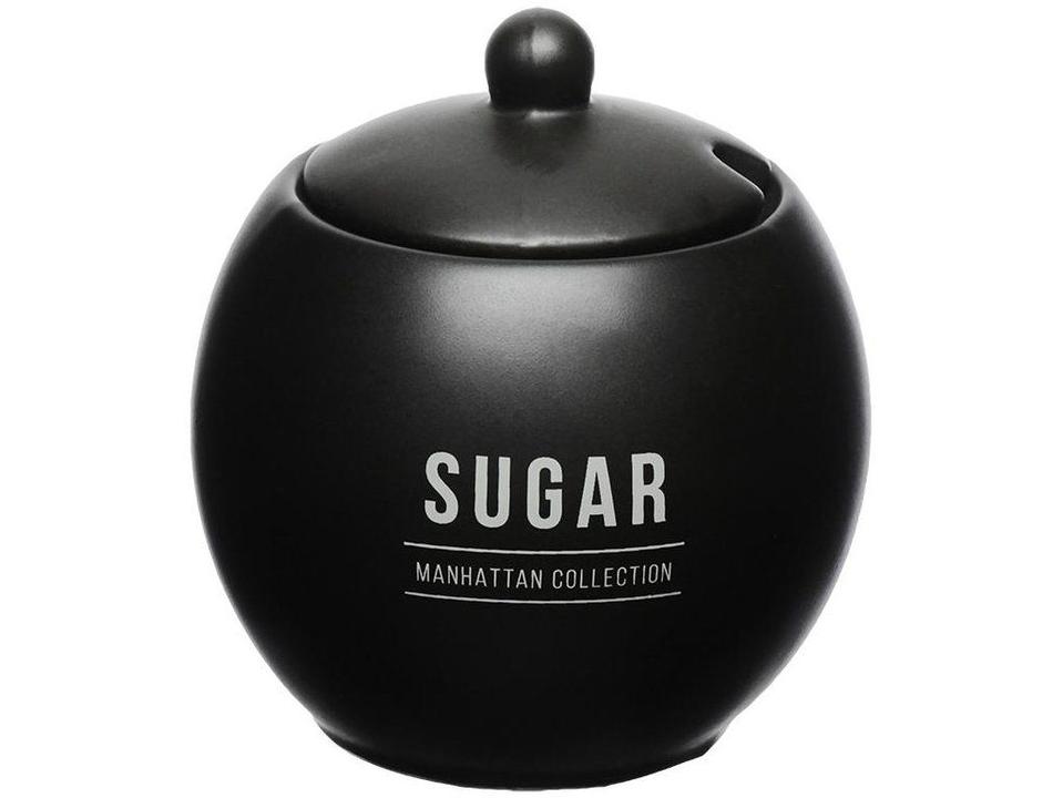 Açucareiro de Porcelana com Colher com Tampa Hauskraft Manhattan - 1
