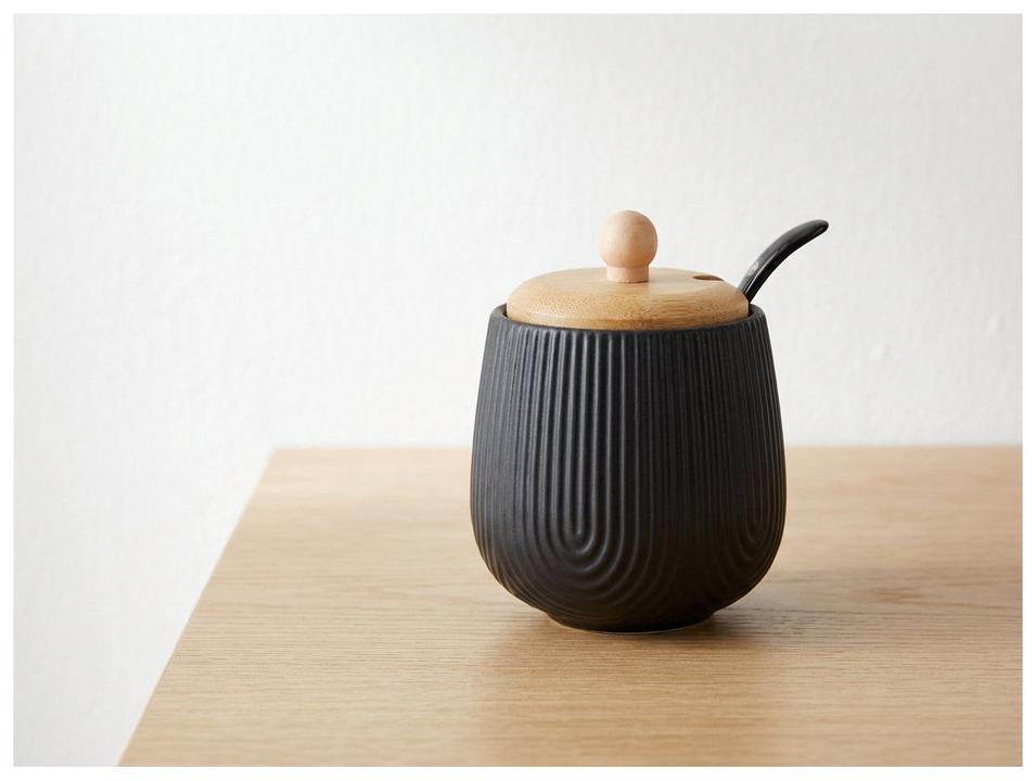 Açucareiro de Porcelana com Colher com Tampa Hauskraft Oásis - 2