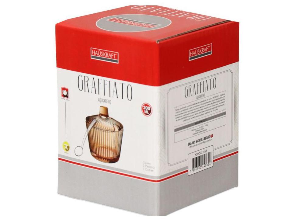 Açucareiro de Vidro com Colher Hauskraft Graffiato - 2