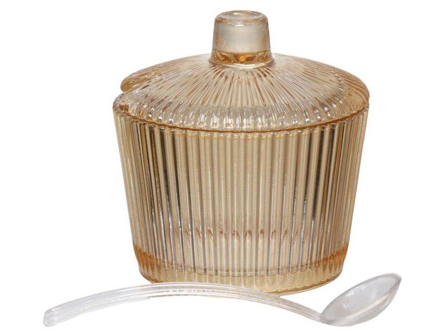 Açucareiro de Vidro com Colher Hauskraft Graffiato - 1