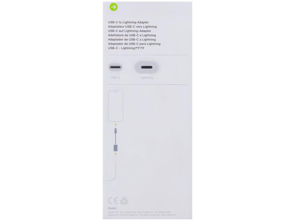 Adaptador Apple USB-C para Lightning - 7