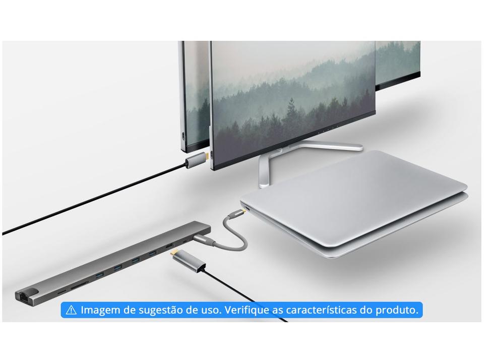 Adaptador USB Multiportas 10 em 1 HDMI - 2