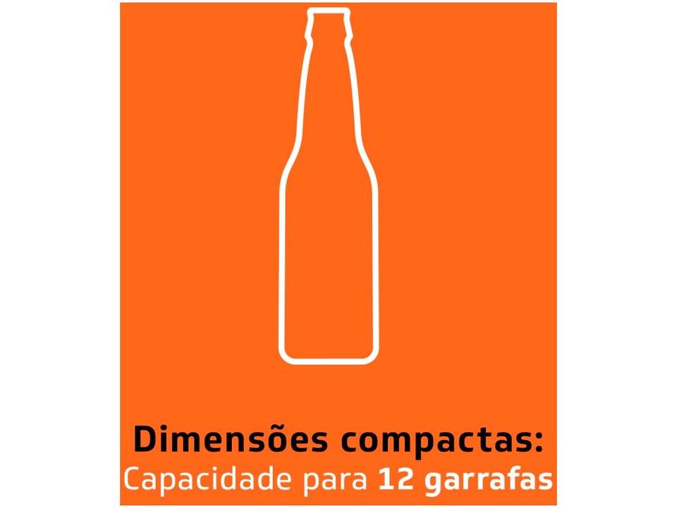 Adega Climatizada Brastemp 12 Garrafas com Painel Touch All Black BZC12 B Preto - 16