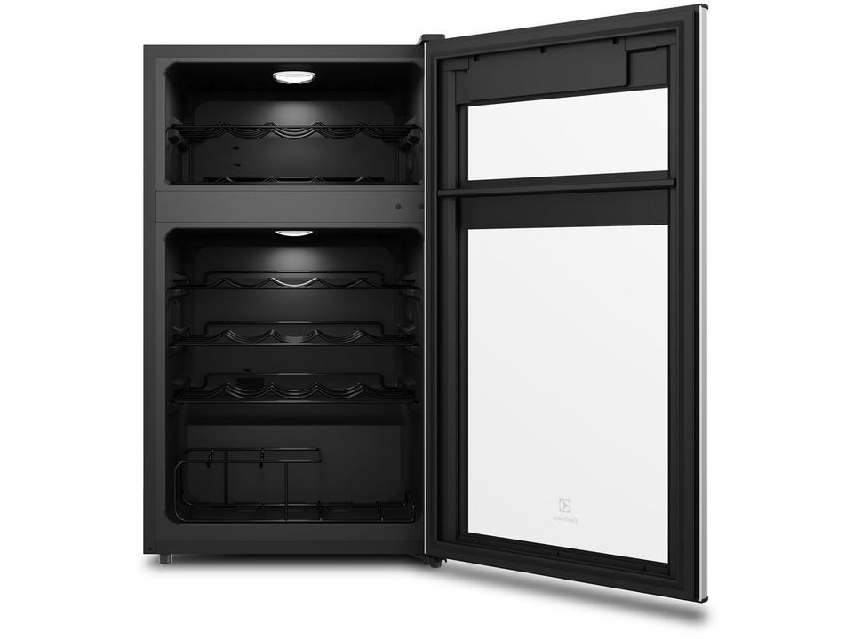 Adega Electrolux 29 Garrafas com Compressor Dual Zone Preta com LED WDF29 - 3