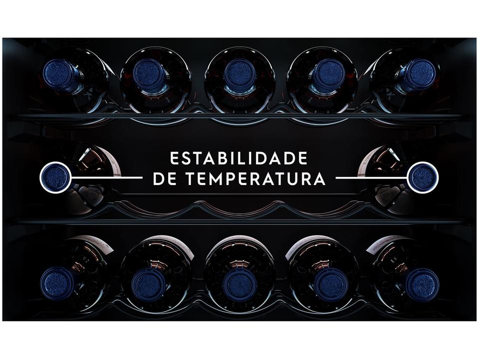Adega Electrolux 29 Garrafas com Compressor Dual Zone Preta com LED WDF29 - 5