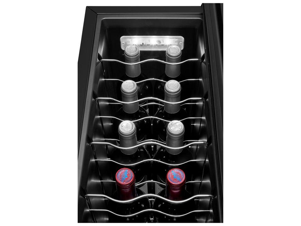 Adega Midea 12 Garrafas Preta com LED MDRW066FGGGL3 - 12