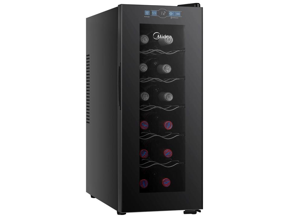 Adega Midea 12 Garrafas Preta com LED MDRW066FGGGL3 - 11