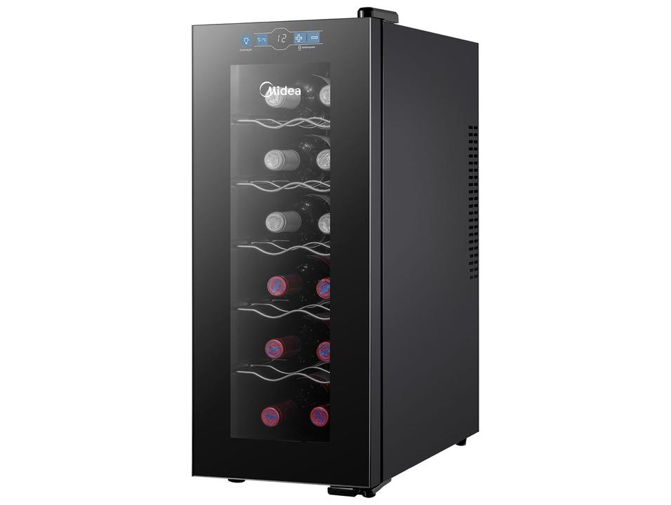Adega Midea 12 Garrafas Preta com LED MDRW066FGGGL3 - 8