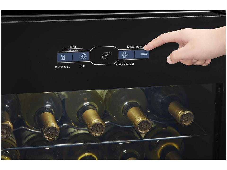 Adega Midea 34 Garrafas Preto com LED MDRW150FGGGL3 - 3