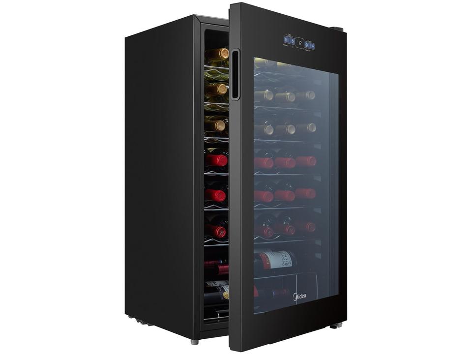 Adega Midea 34 Garrafas Preto com LED MDRW150FGGGL3 - 4