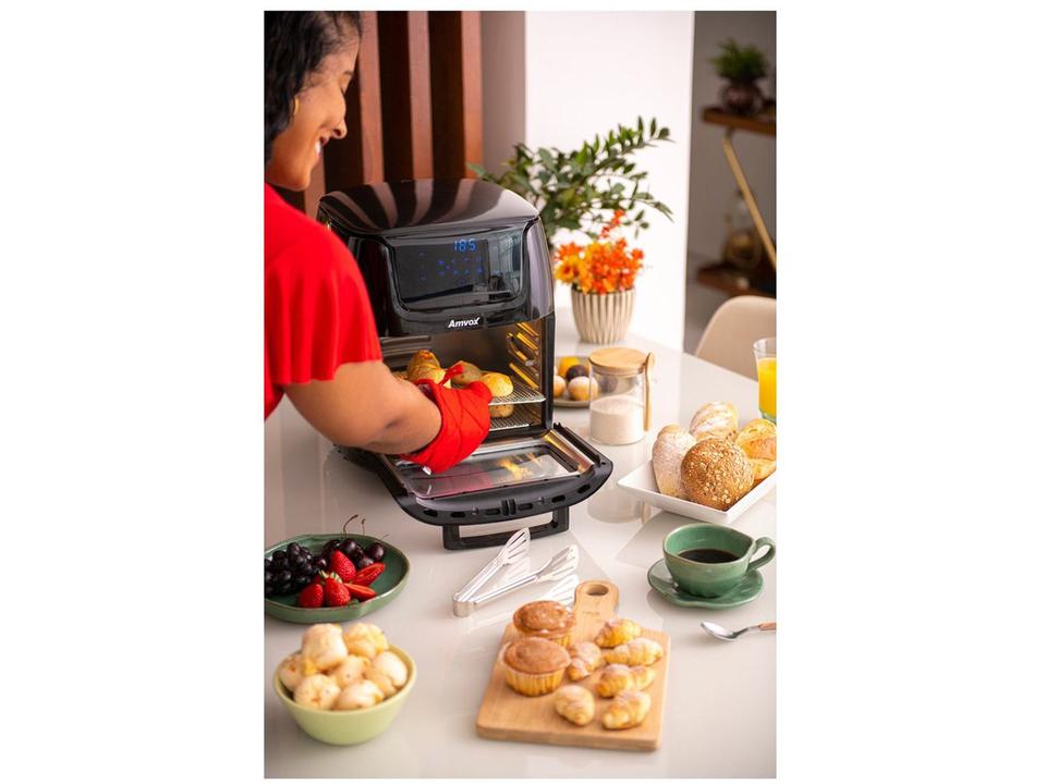 Air Fryer Amvox Arf 1222 Oven Preta - 12
