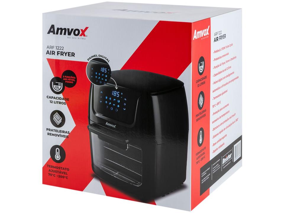 Air Fryer Amvox Arf 1222 Oven Preta - 10