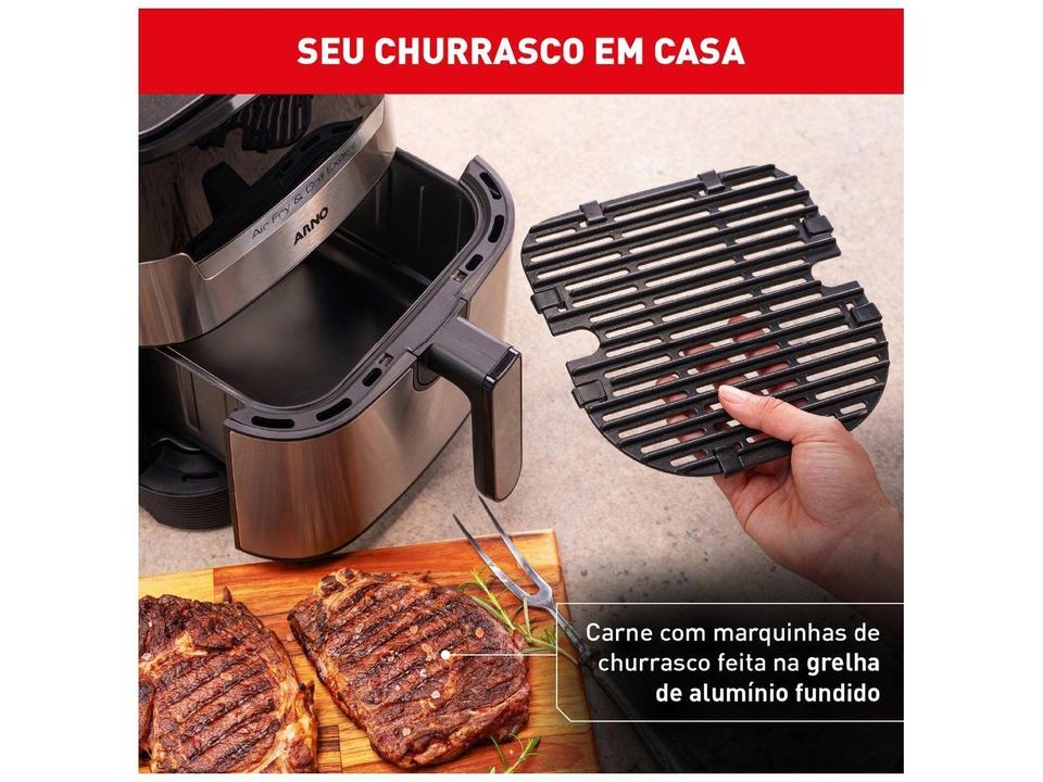 Air Fryer Arno Airfry & Grill Expert com Timer Inox 4,2L - 3