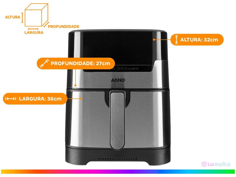 Air Fryer Arno Airfry & Grill Expert com Timer Inox 4,2L - 15
