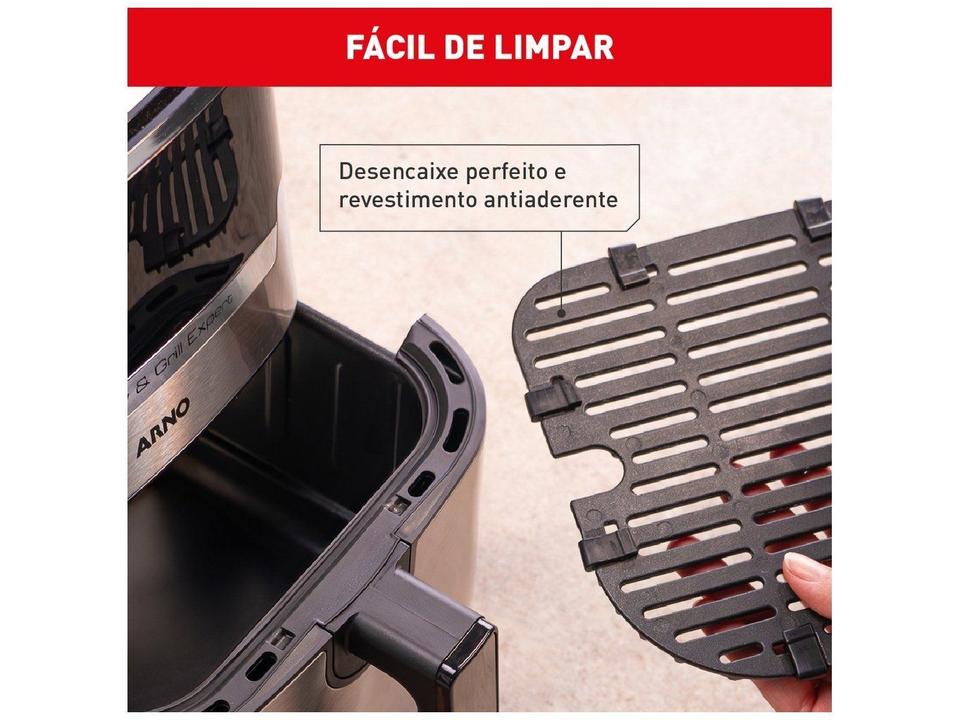 Air Fryer Arno Airfry & Grill Expert com Timer Inox 4,2L - 7