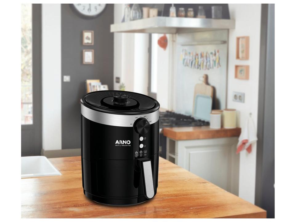Air Fryer Arno Moderna com Cuba Antiaderente Preta PFRY - 11