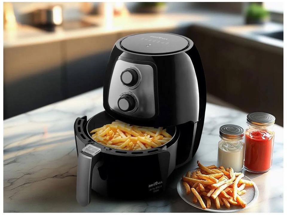 Air Fryer Britânia BFR21P Preto 3,4L com Timer - 2
