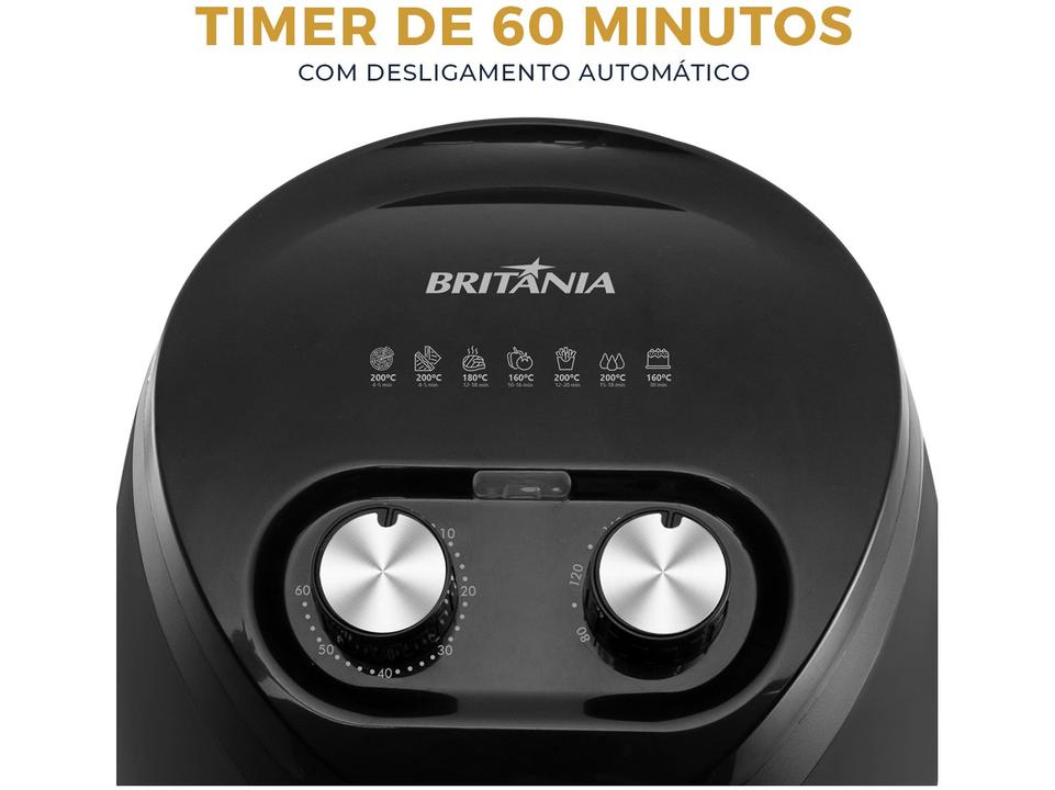 Air Fryer Britânia BFR25P Preto 3,5L com Timer - 9
