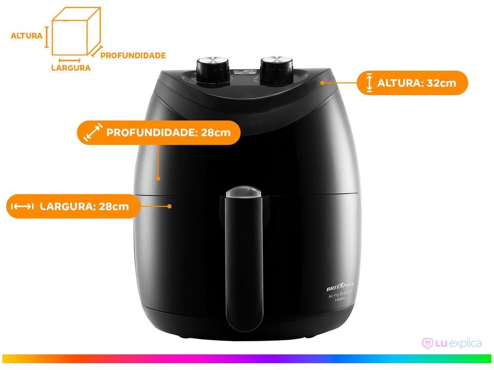 Air Fryer Britânia BFR25P Preto 3,5L com Timer - 12