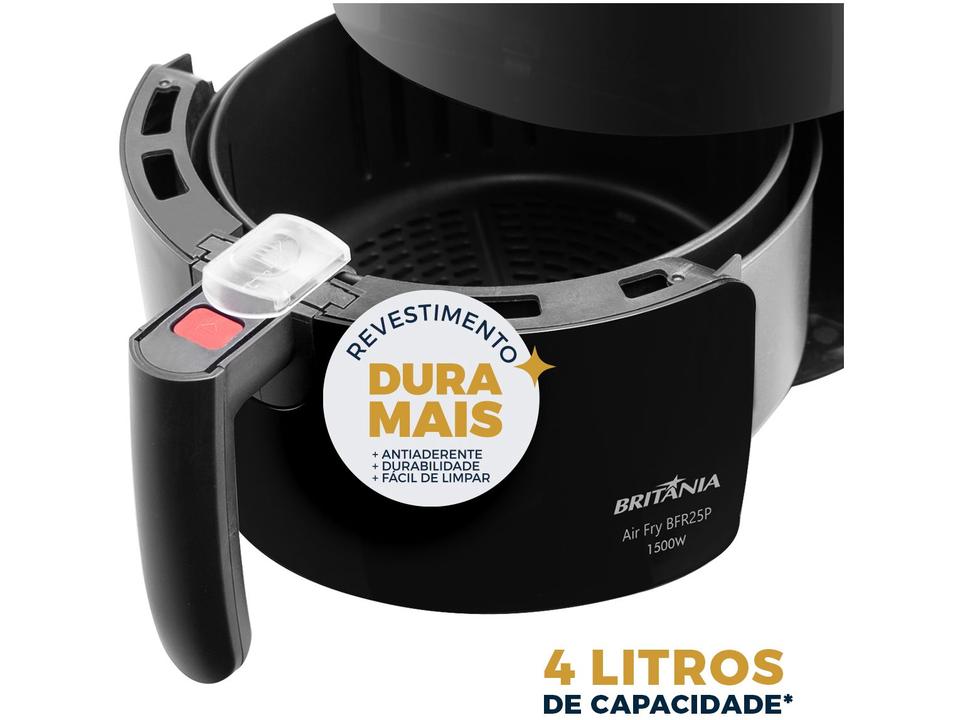 Air Fryer Britânia BFR25P Preto 3,5L com Timer - 7