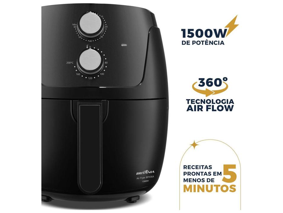 Air Fryer Britânia BFR36A 4,2L Preta 63802129 - 3