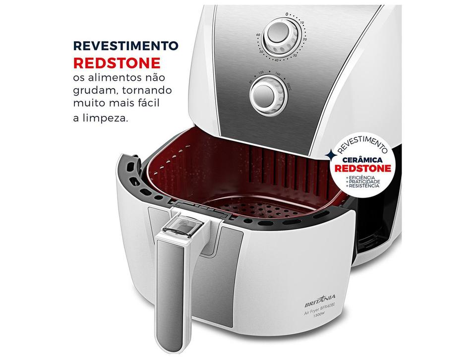 Air Fryer Britânia BFR40BI Branca com Timer 4,35L - 9