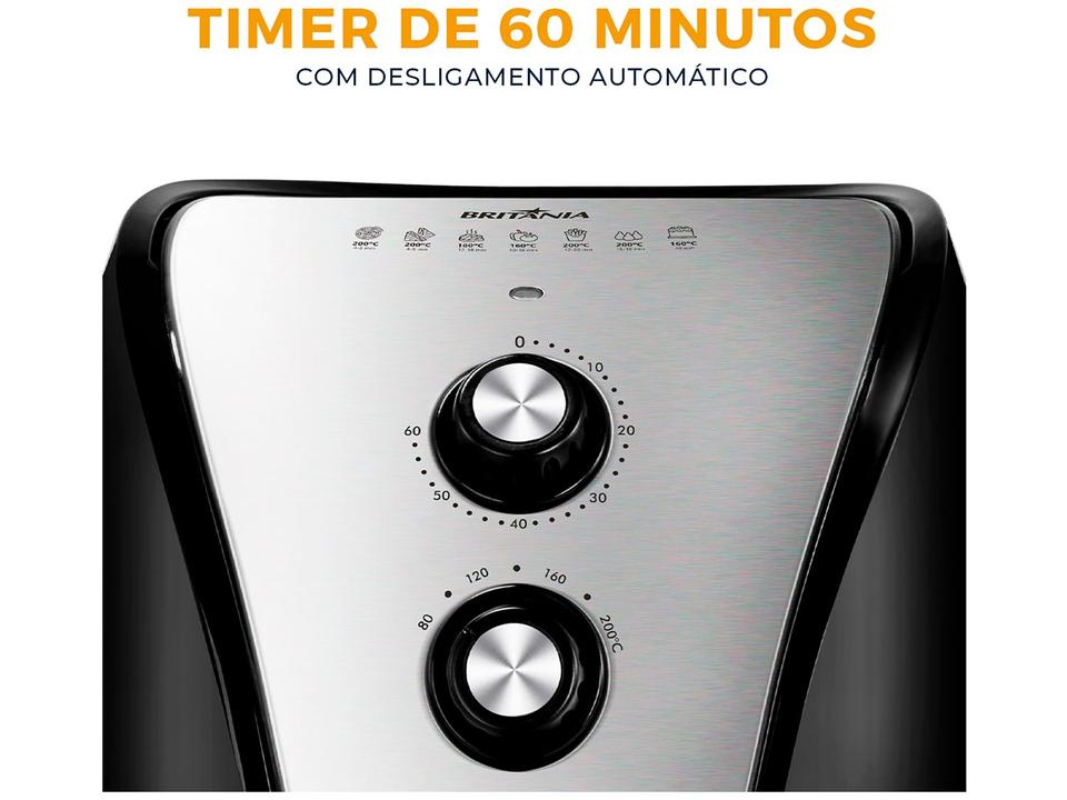 Air Fryer Britânia BFR40PI Preta 4,35L com Timer - 15