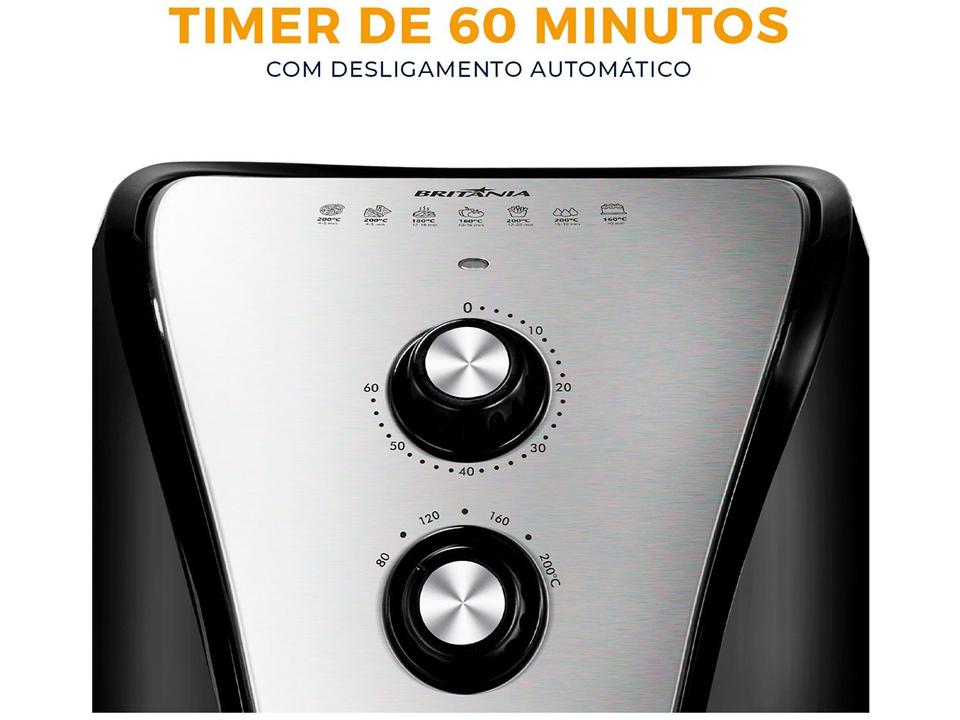 Air Fryer Britânia BFR40PI Preta 4,35L com Timer - 15
