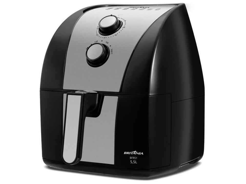 Air Fryer Britânia BFR51 Preto com Timer 5,2L - 5