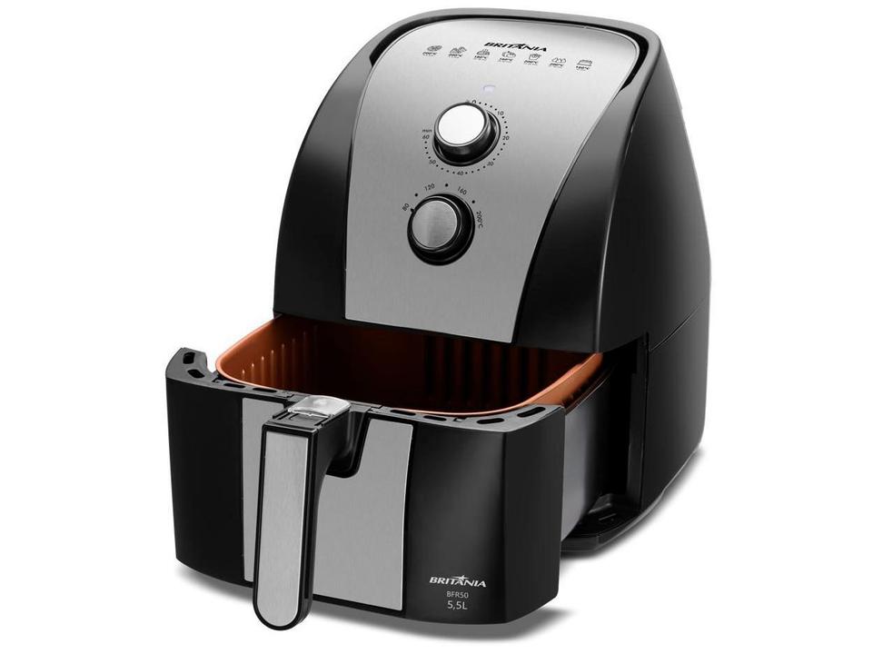 Air Fryer Britânia BFR51 Preto com Timer 5,2L - 7