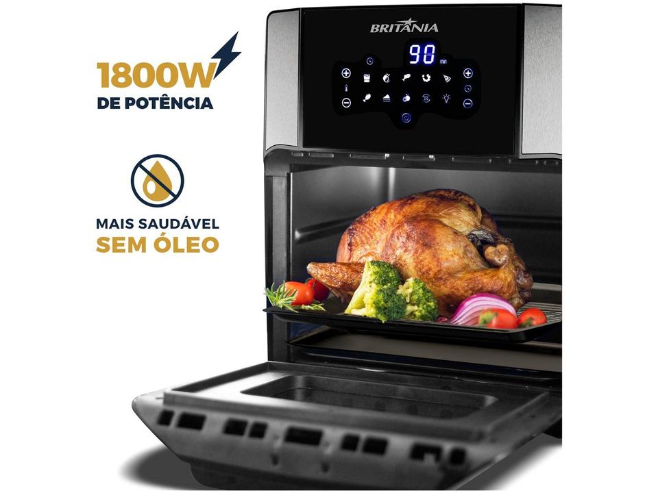 Air Fryer Britânia Oven BFR2100 Preto 12L com Timer - 22