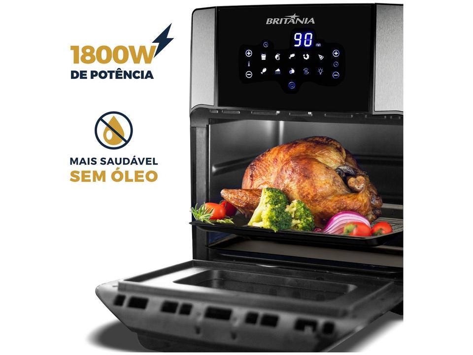 Air Fryer Britânia Oven BFR2100 Preto 12L com Timer - 22