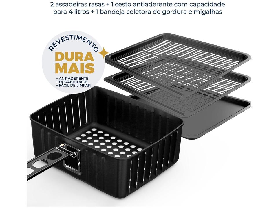 Air Fryer Britânia Oven BFR2100 Preto 12L com Timer - 20