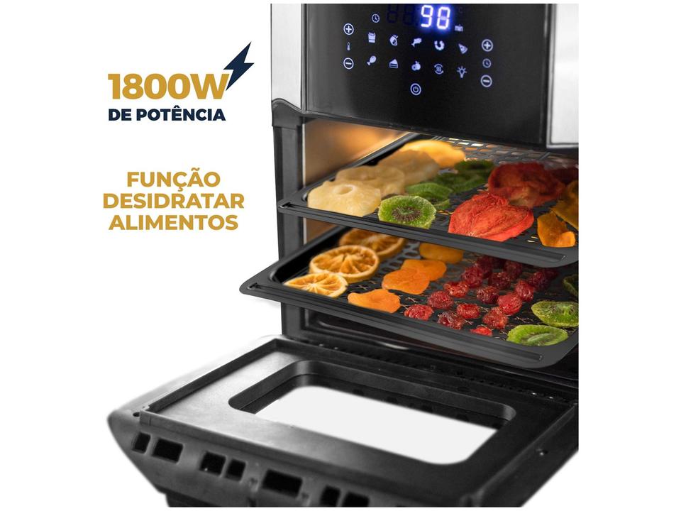 Air Fryer Britânia Oven BFR2100 Preto 12L com Timer - 21