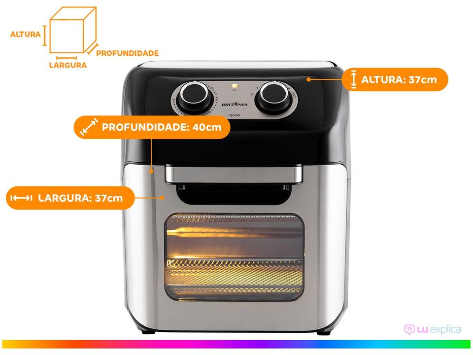 Air Fryer Britânia Oven BFR2300P Preta 3,5L - 19
