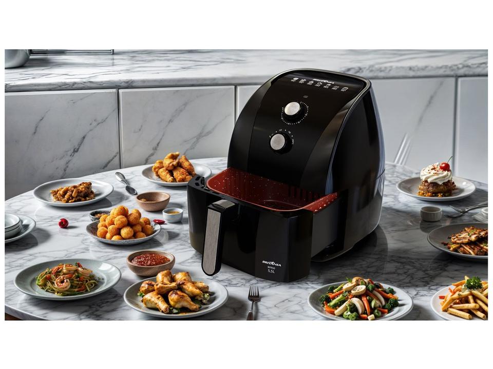 Air Fryer Britânia Redestone BFR50 Preto com Timer 5,2L - 10