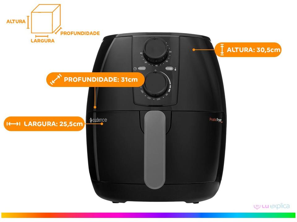 Air Fryer Cadence Pratic Preta 3L com Timer - 9