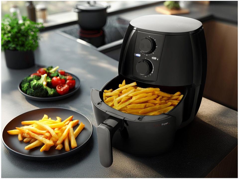 Air Fryer Cadence Pratic Preta 3L com Timer - 2