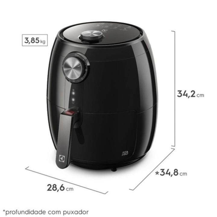 Air Fryer Electrolux Efficient Rita Lobo EAF15 Preta com Timer 3,2L - 1