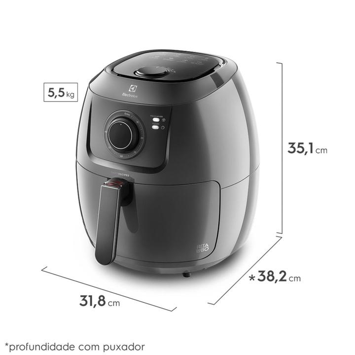 Air Fryer Electrolux Family Efficient EAF50 Grafite 5L com Timer - 1