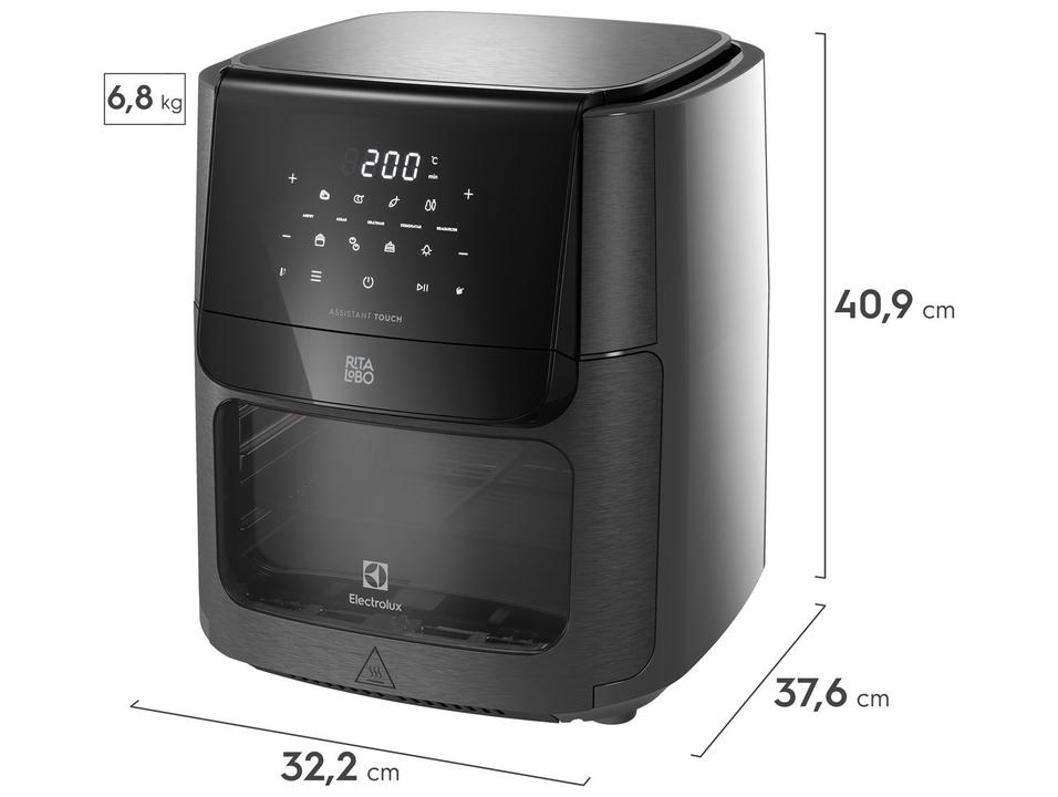 Air Fryer Electrolux Rita Lobo EAF85 Grafite 12L 5311AABR101 - 8