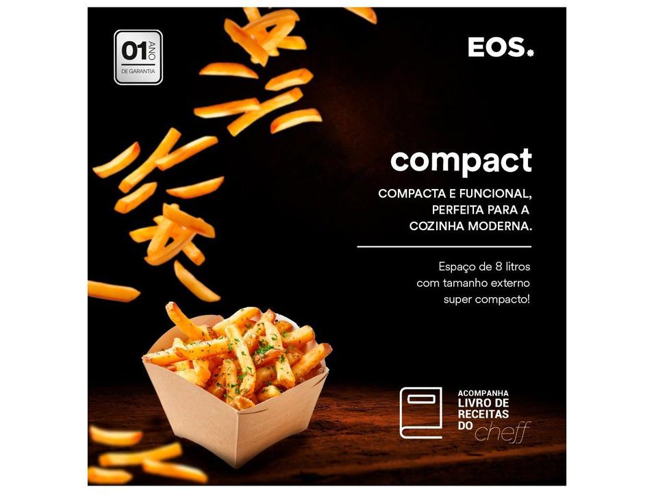 Air Fryer EOS Cheff Gourmet EAF08P 8,2L Digital Preta - 5
